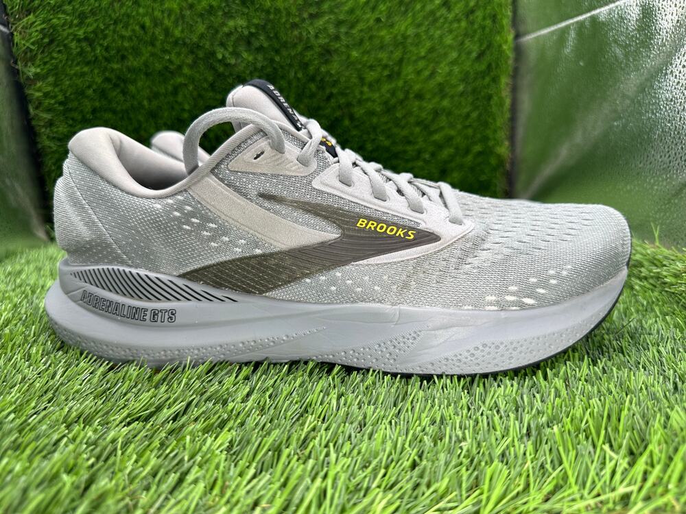 Brooks Adrenaline GTS 24 1104372E084 Athletic Sneaker Men's 8.5 Gray Mesh Sports